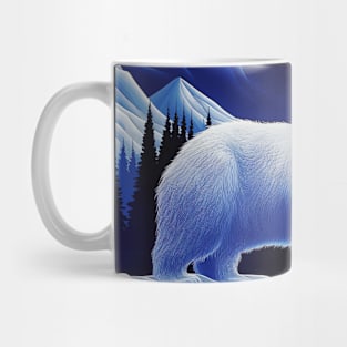 Polar Bear Blue Mug